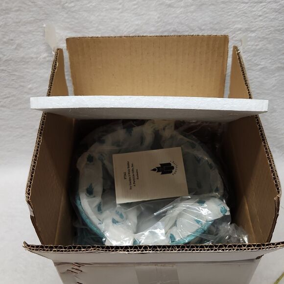 Vtg Partylite Retired Verdigris Ivy Garden 3-Wick Pillar/Candleholder P7362 NIB - Picture 9 of 10